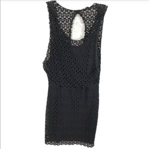 FREE PEOPLE Black Lace Dress